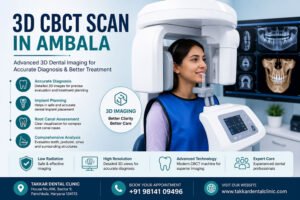 3D CBCT Scan in Ambala for advanced dental imaging and accurate diagnosis at Takkar Dental Clinic