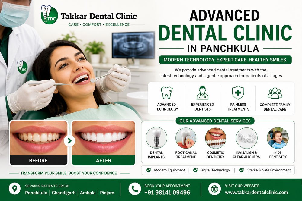 Advanced Dental Clinic in Panchkula | Modern Dental Care | Takkar Dental Clinic