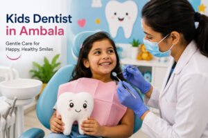 Kids Dentist in Ambala providing gentle pediatric dental care for children