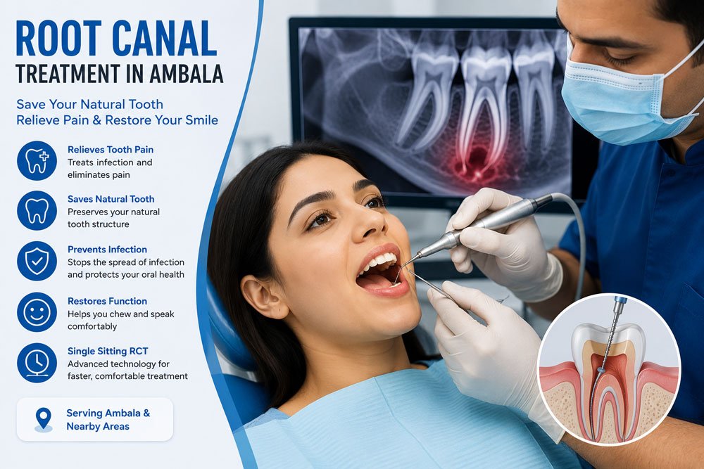 Root Canal Treatment in Ambala for advanced RCT and comfortable dental care